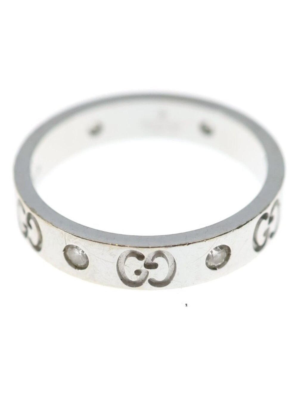 Gucci Icon Ring Diamond White Gold